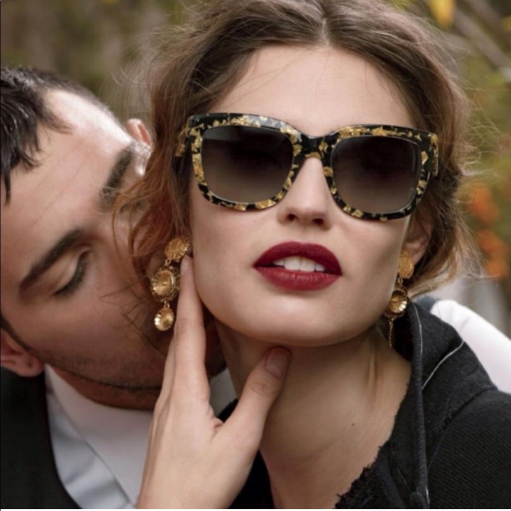 Dolce&Gabbana Limited Edition Gold Leaf Sunglasses